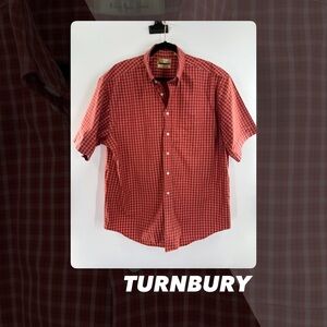 EUC Turnbury Easy Care Cotton Plaid Easy Care Shirt